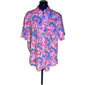 Mens Cabana by Crown and Ivy Tie Dye Button Up
